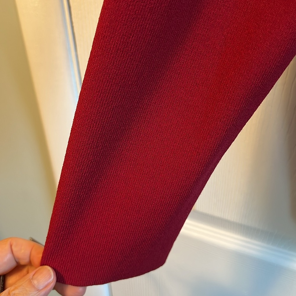 Women’s Gorgeous Red Solid Sweater - Button Down-… - image 5